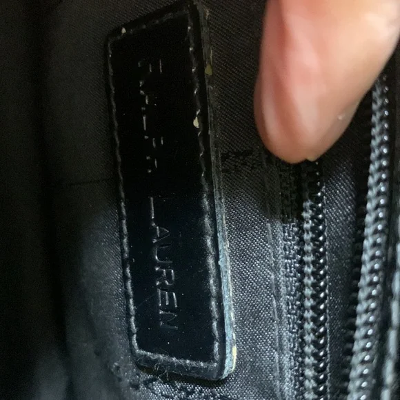 🎉HP🎉 Vintage Ralph Lauren Patent Black Handbag - Picture 13 of 13